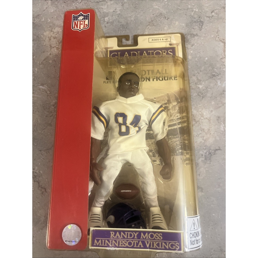 2004 Randy Moss Minnesota Vikings NFL Gladiators of the Gridiron Action Figure